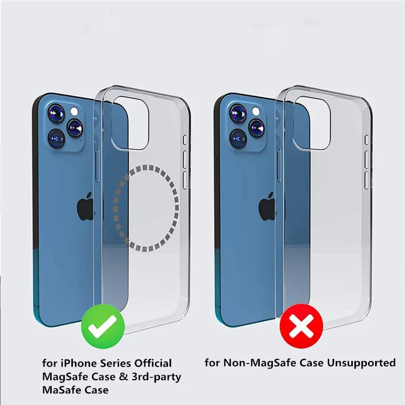 Magnetic Phone Holder for MagSafe Adjustable Neck Phone Holder Gooseneck Cell Phone Holder for iPhone 16 15 14 13 12 Pro Max